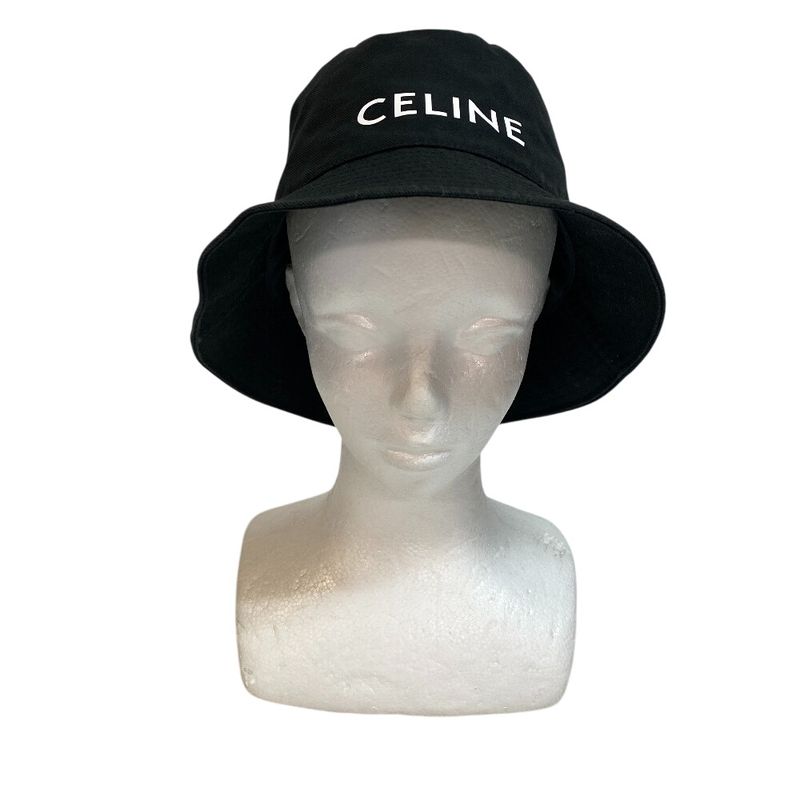 Celine 2au5b968p Logo Hat Black Unisex
