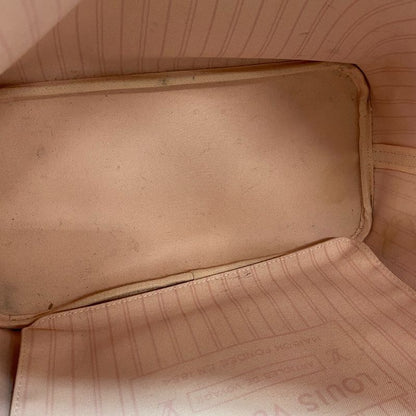 Louis Vuitton N40598 Neverfull MM Damier Tote Bag Purse Brand Shoulder Pink