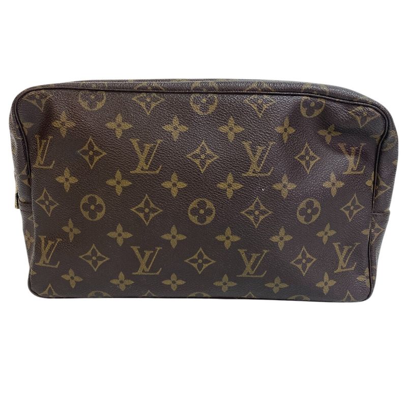Louis Vuitton M47522 Trousse Toilette 28 Monogram Pouch Small Bag Brown Unisex