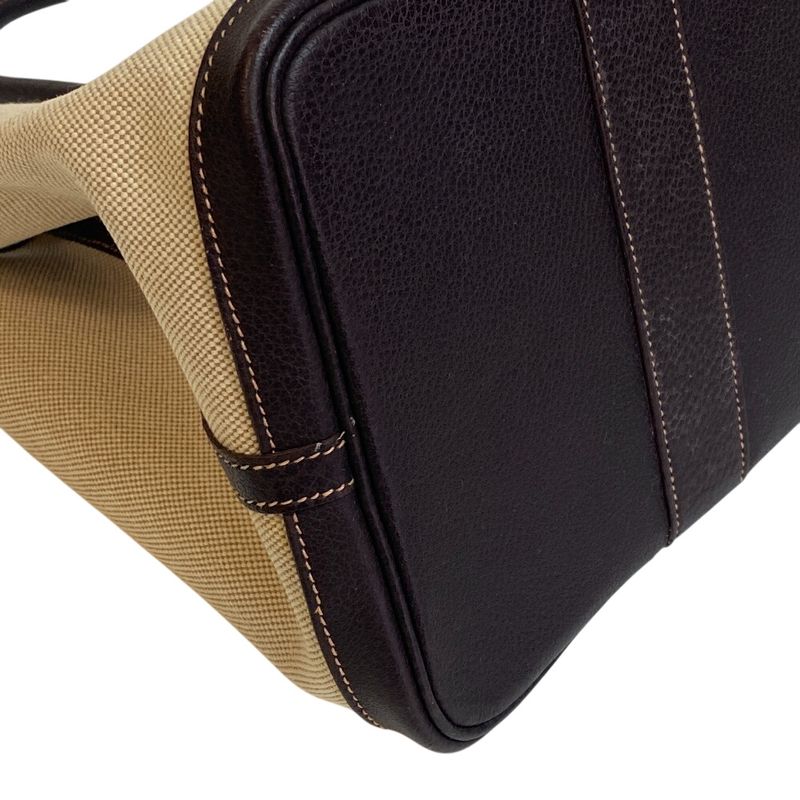 Hermes Garden Party PM Handbag Tote Bag Purse Brand Shoulder Beige Unisex