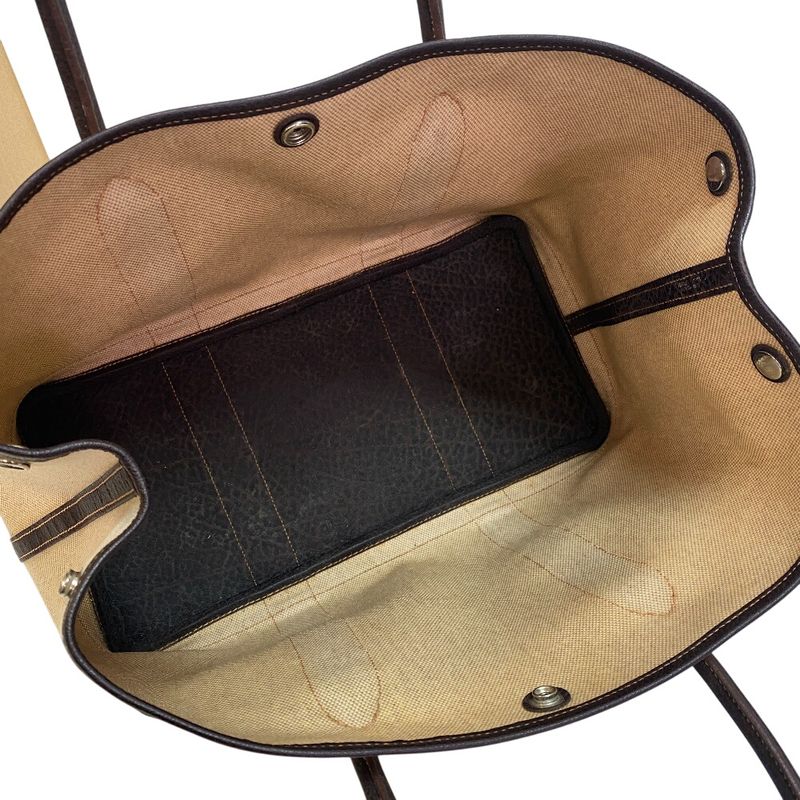 Hermes Garden Party PM Handbag Tote Bag Purse Brand Shoulder Beige Unisex