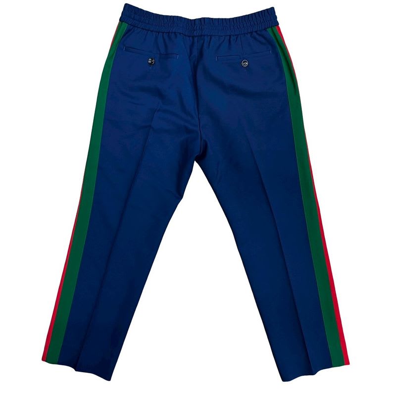 Gucci Sherry Line Wool Mohair Pants Slacks Bottoms Size 44 Men's Navy 27543
