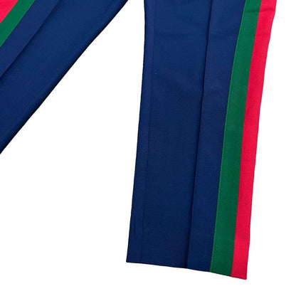 Gucci Sherry Line Wool Mohair Pants Slacks Bottoms Size 44 Men's Navy 27543
