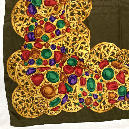 Chanel Gripore Scarf Khaki Bijoux Jewelry Women