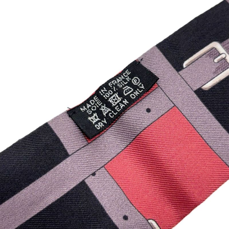 Hermes Twilly Scarf Belt Pattern Red