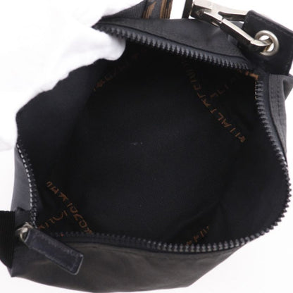 Fendi Logo One Handle Nylon Canvas Black Ladies Handbag