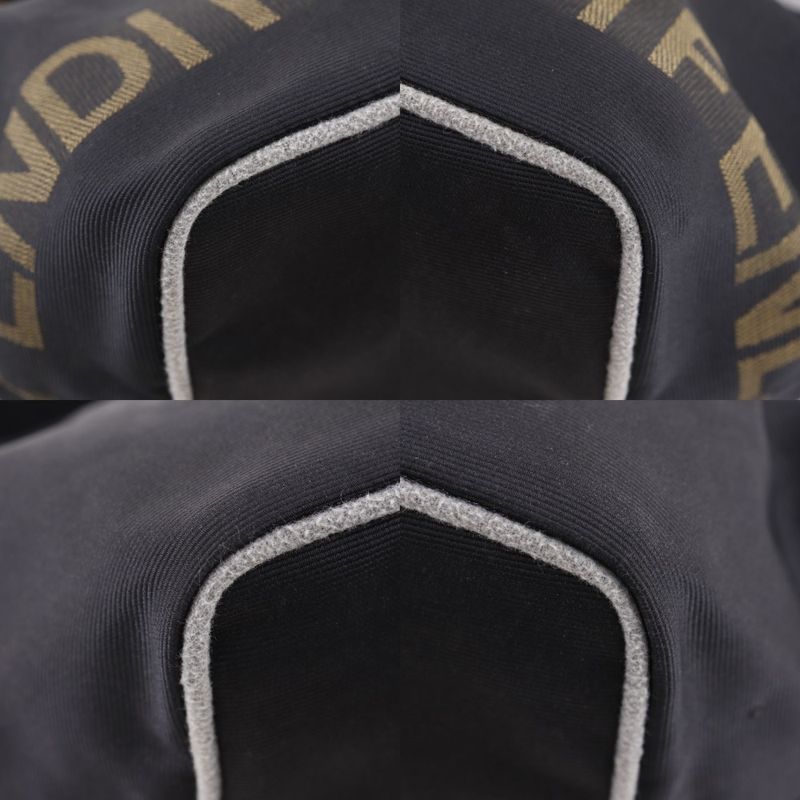 Fendi Logo One Handle Nylon Canvas Black Ladies Handbag