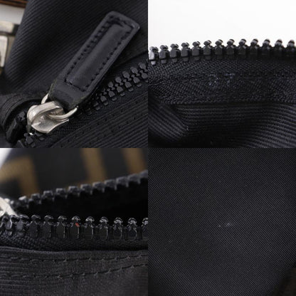 Fendi Logo One Handle Nylon Canvas Black Ladies Handbag