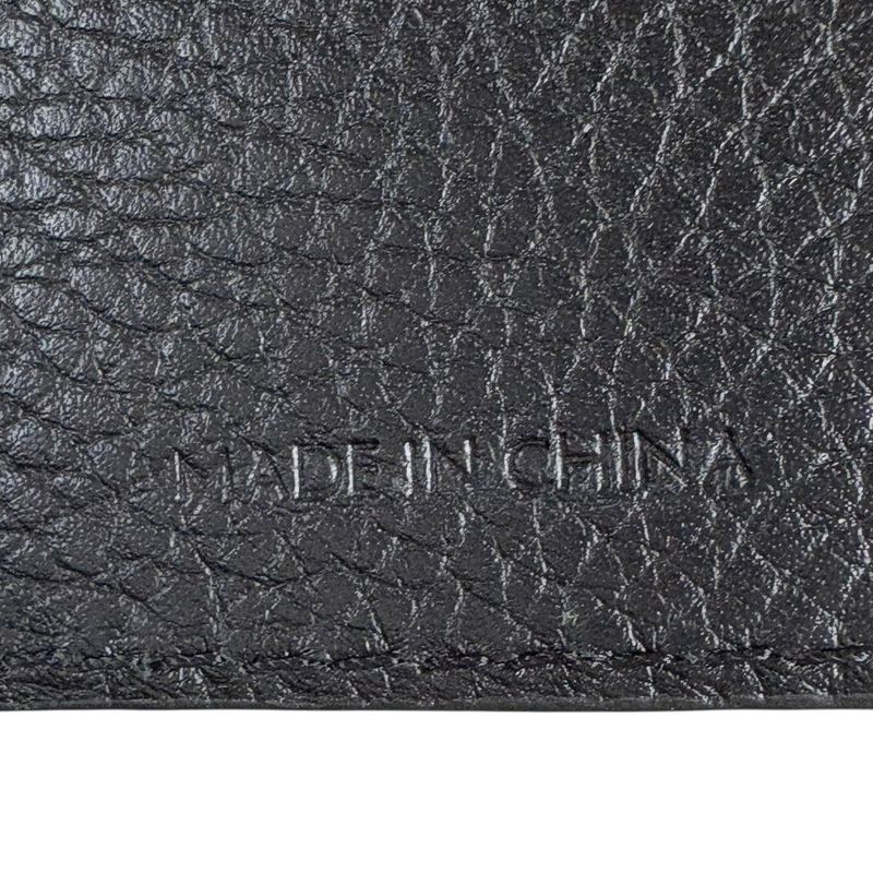 Balenciaga Magnetic Card Holder Black Leather Card Case Pass Case