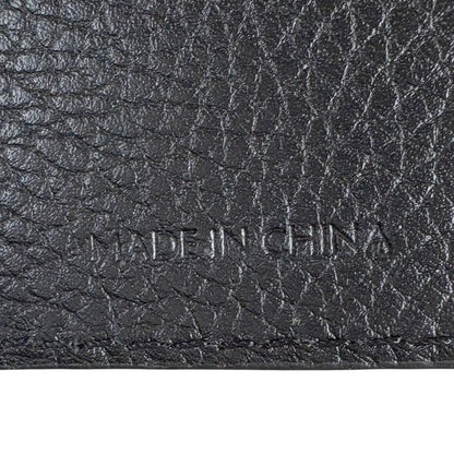 Balenciaga Magnetic Card Holder Black Leather Card Case Pass Case