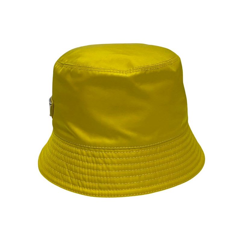 Prada Re-nylon Triangle Logo Plate With Bag Hardware Nylon Bucket Hat M Size