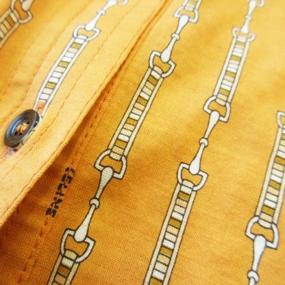 Celine Vintage Knit Shirt Blouse Long Sleeve Cotton Light Hand Stretch Bit