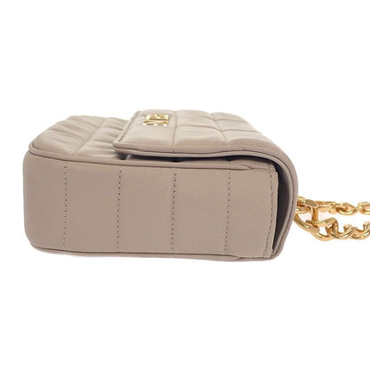 Celine Matelasse Monochrome 111273epz.02tr Shoulder Bag Goth Leather Ivory