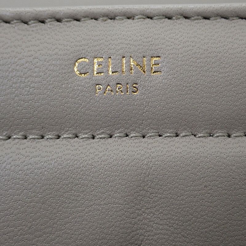 Celine Matelasse Monochrome 111273epz.02tr Shoulder Bag Goth Leather Ivory