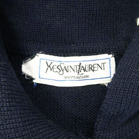 Yves Saint Laurent YVES Saint Laurent Variation Vintage Knit Sweater Collar