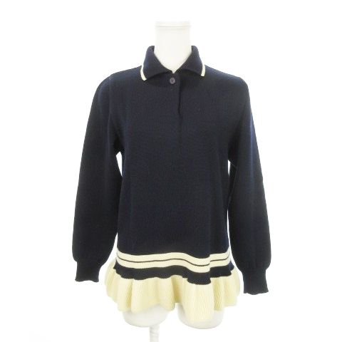 Yves Saint Laurent YVES Saint Laurent Variation Vintage Knit Sweater Collar
