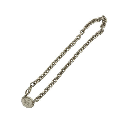 Tiffany & Co Return To Oval Necklace Silver 925 Chain Choker