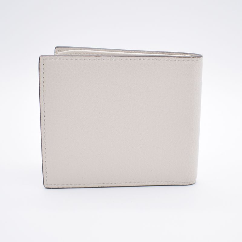 Gucci Wallet Logo Print Bifold Wallet Leather White 31bs007