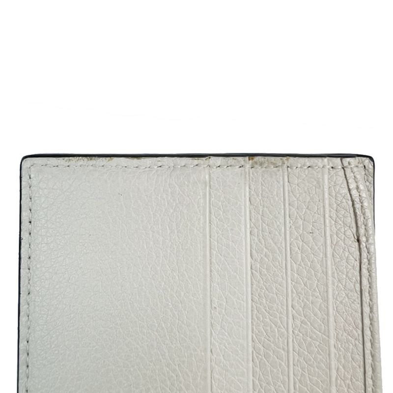 Gucci Wallet Logo Print Bifold Wallet Leather White 31bs007