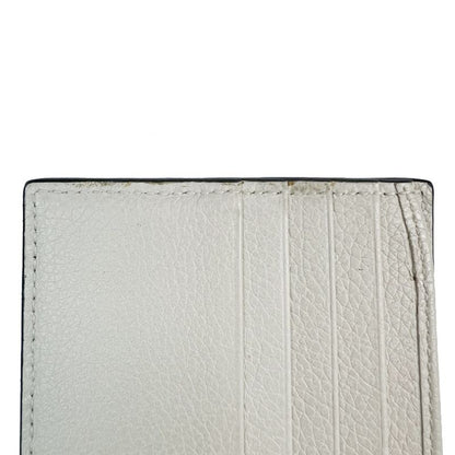Gucci Wallet Logo Print Bifold Wallet Leather White 31bs007