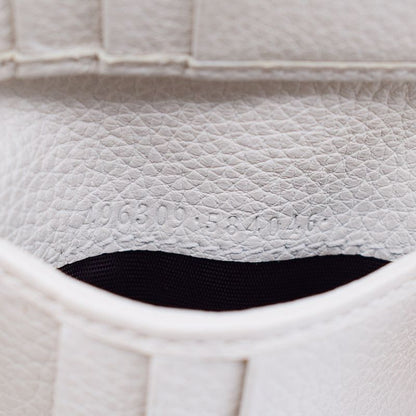 Gucci Wallet Logo Print Bifold Wallet Leather White 31bs007