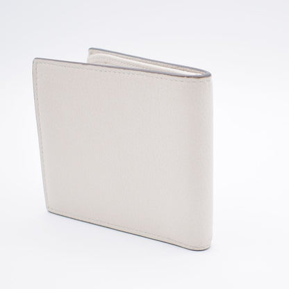 Gucci Wallet Logo Print Bifold Wallet Leather White 31bs007