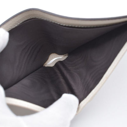 Gucci Wallet Logo Print Bifold Wallet Leather White 31bs007