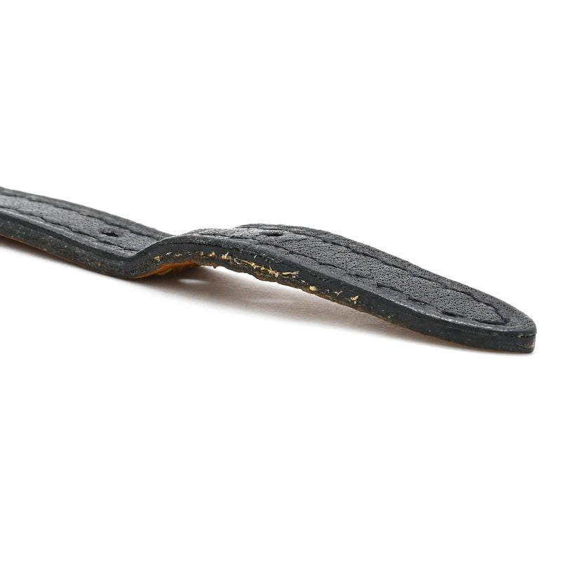 Hermes Bracelet Pass Age Clute Leather GP Black T2 Silver Hardware Black