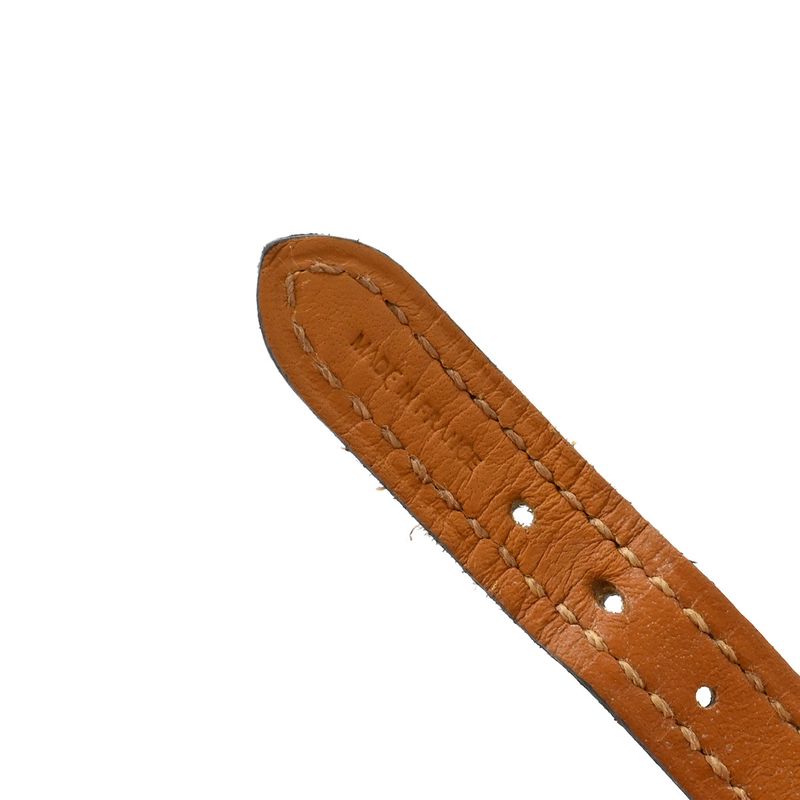 Hermes Bracelet Pass Age Clute Leather GP Black T2 Silver Hardware Black