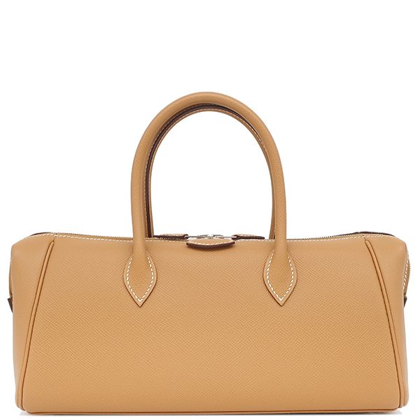 Hermes Handbag Paris Bombay 27 Vaux Epson Natural Silver Hardware Brown K