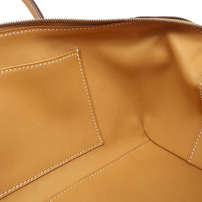 Hermes Handbag Paris Bombay 27 Vaux Epson Natural Silver Hardware Brown K