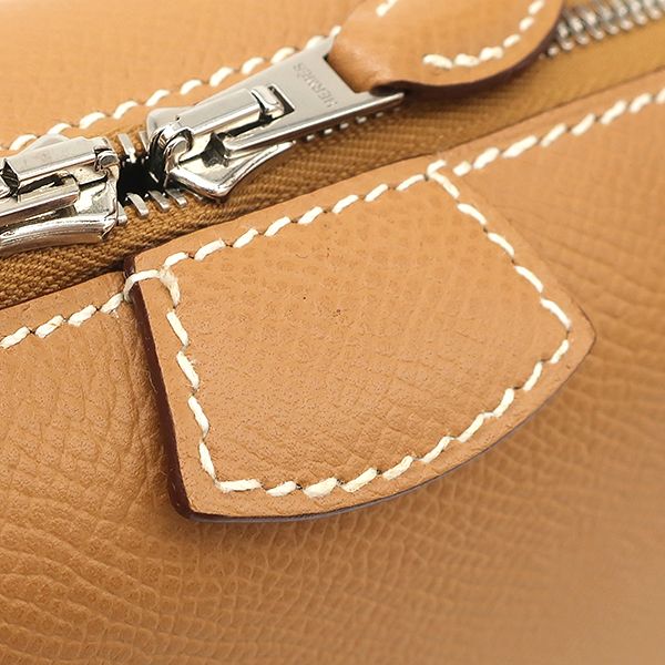 Hermes Handbag Paris Bombay 27 Vaux Epson Natural Silver Hardware Brown K