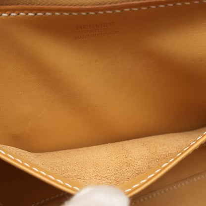 Hermes Handbag Paris Bombay 27 Vaux Epson Natural Silver Hardware Brown K