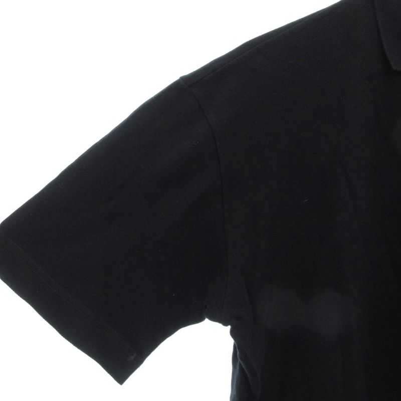 Fendi Polo Shirt 50 L Logo Embroidery Short Sleeves Black AE - GY19 AA