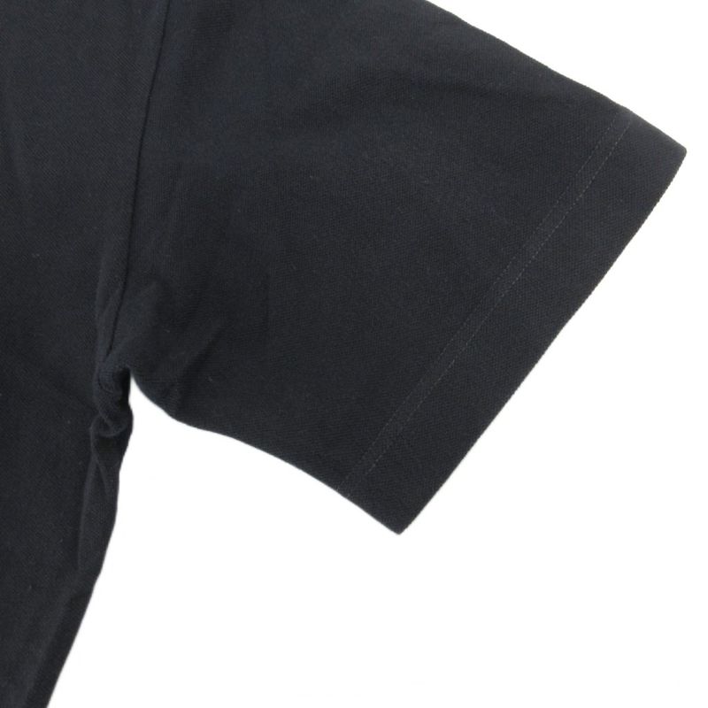 Fendi Polo Shirt 50 L Logo Embroidery Short Sleeves Black AE - GY19 AA