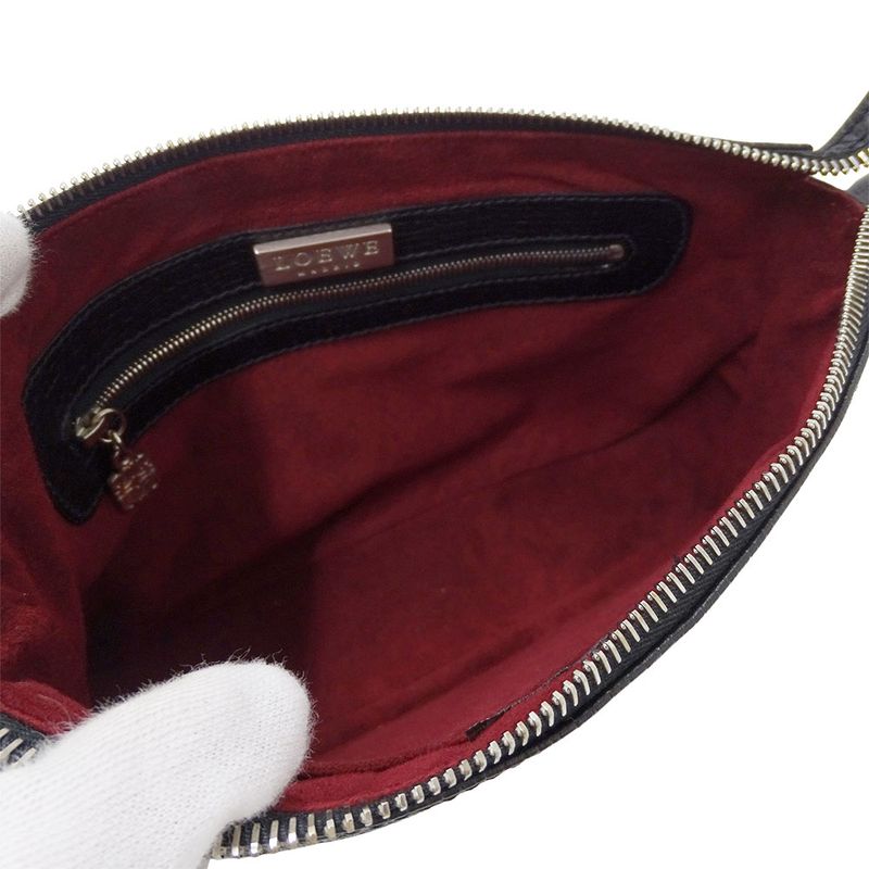 Loewe Bag Women's Brand Bag Leather Black One Mini Bag Small Going Out