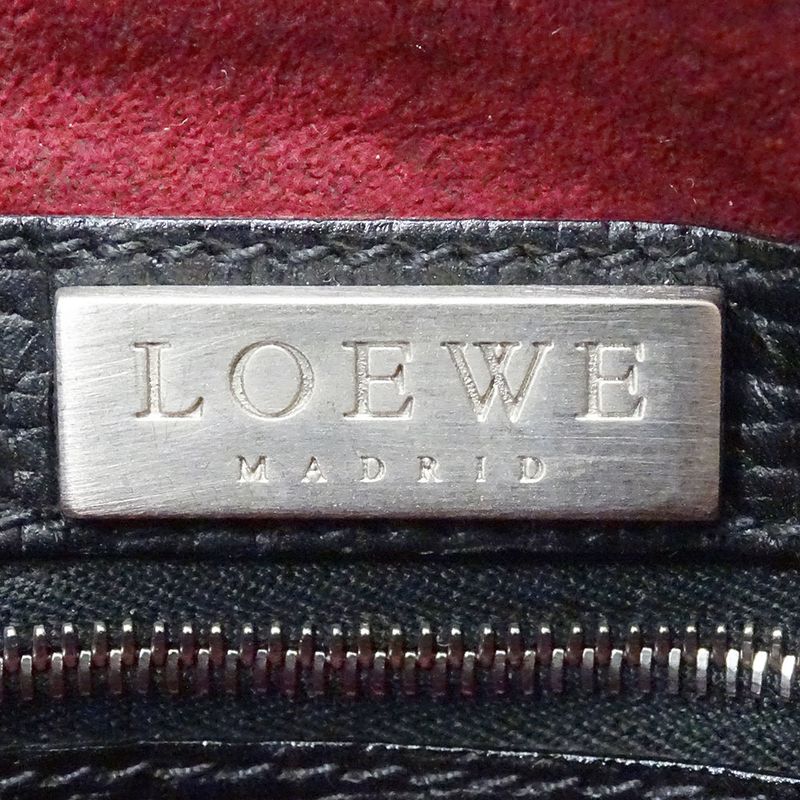 Loewe Bag Women's Brand Bag Leather Black One Mini Bag Small Going Out