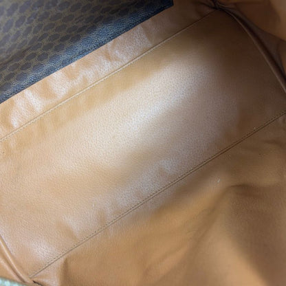 Celine Mini Boston Bag Handbag Macadam Pattern Pvcleather Triomphe