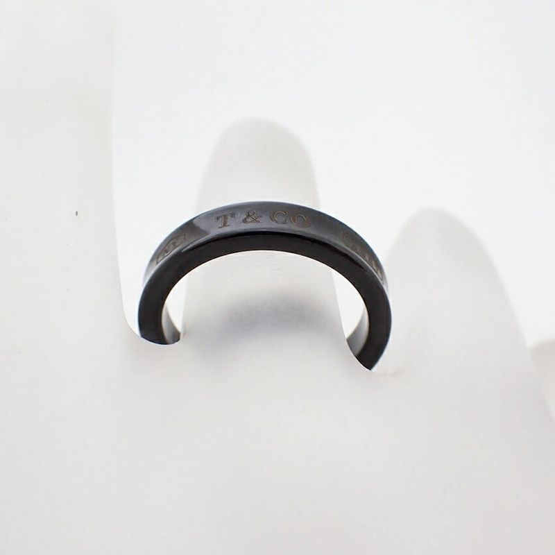 Tiffany / Tiffany & Co / Ti / Black Titanium / 1837 / Ring / No.10 / J73-30
