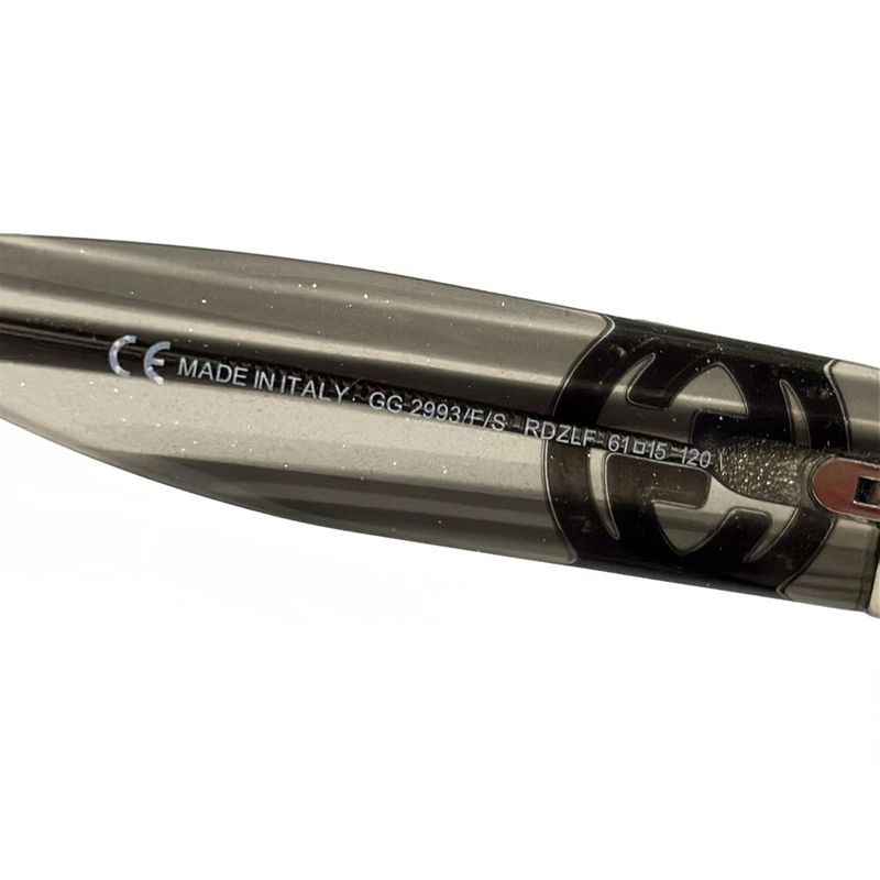 Gucci - Gg2993/f/s Dark Brown and Ivory and Black Lame/ G