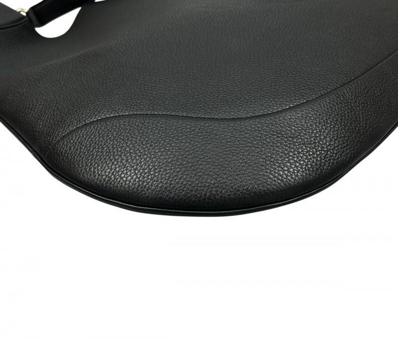 Gucci Handbag Women's Gucci B Medium Shoulder Gucci 820167 Leather Black Gold