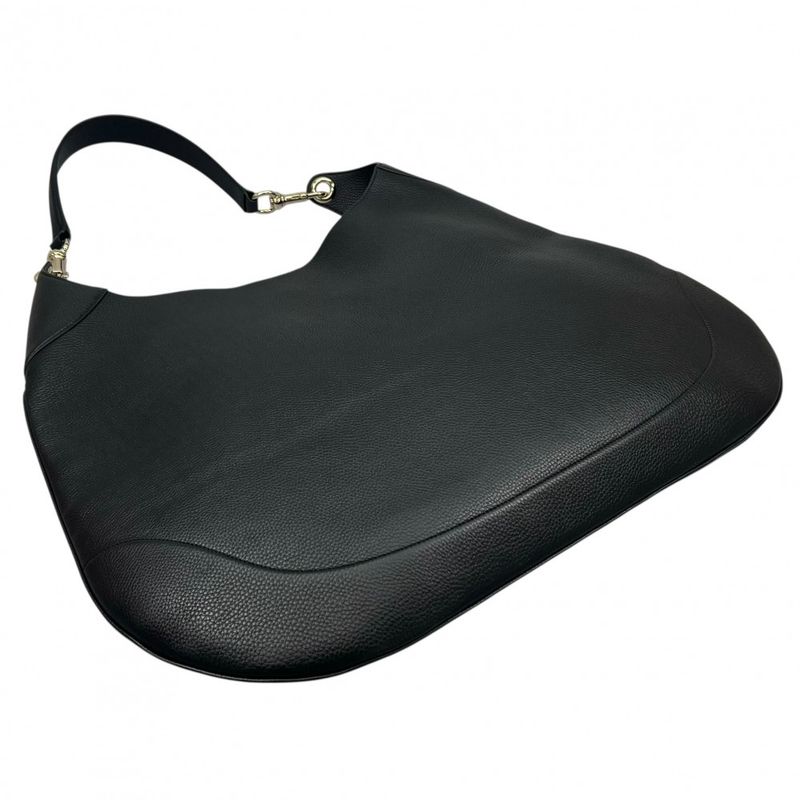 Gucci Handbag Women's Gucci B Medium Shoulder Gucci 820167 Leather Black Gold