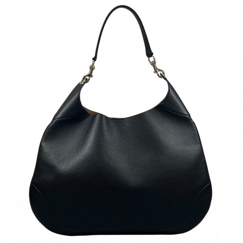 Gucci Handbag Women's Gucci B Medium Shoulder Gucci 820167 Leather Black Gold