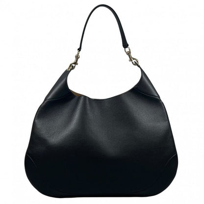 Gucci Handbag Women's Gucci B Medium Shoulder Gucci 820167 Leather Black Gold