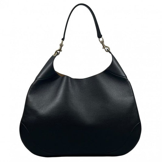 Gucci Handbag Women's Gucci B Medium Shoulder Gucci 820167 Leather Black Gold