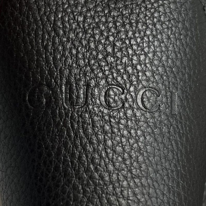 Gucci Handbag Women's Gucci B Medium Shoulder Gucci 820167 Leather Black Gold