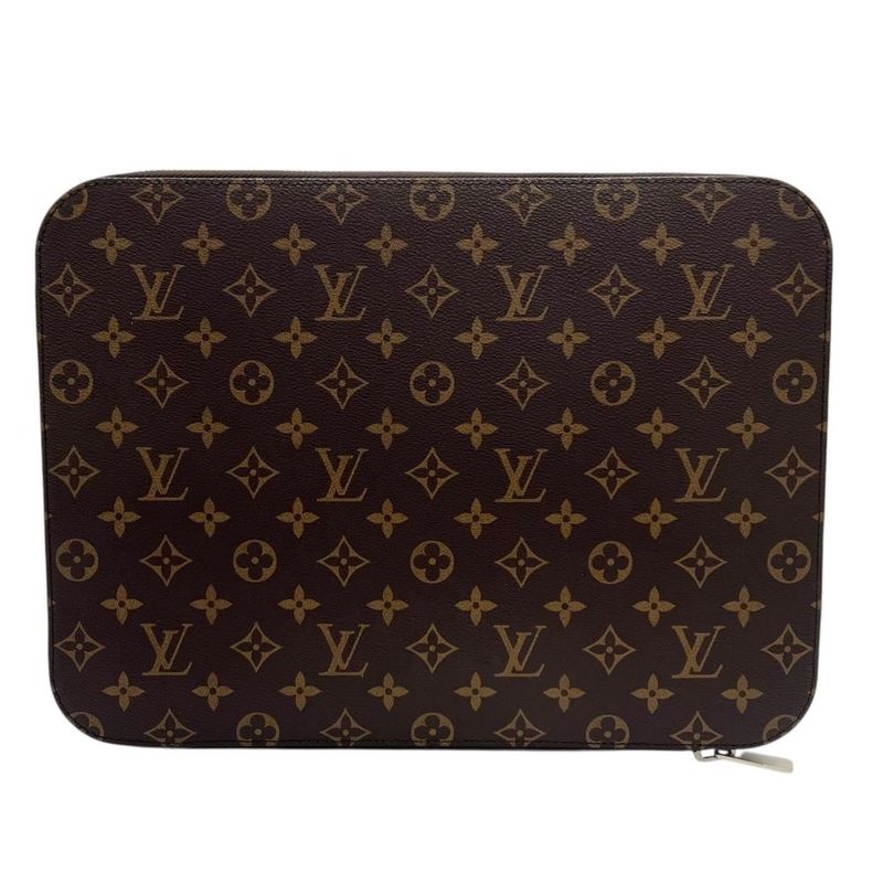 Louis Vuitton Clutch Bag Men's Horizon Laptop Sleeve Monogram PC Case Louis