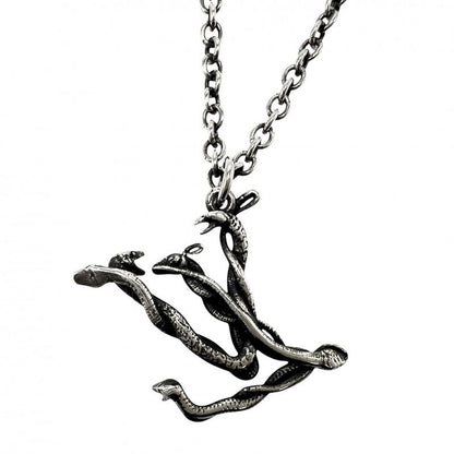 Louis Vuitton Necklace Unisex Snake Pendant Accessory With Adjuster Vintage