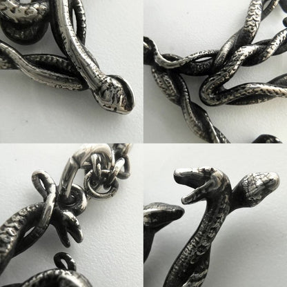 Louis Vuitton Necklace Unisex Snake Pendant Accessory With Adjuster Vintage