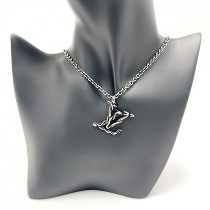 Louis Vuitton Necklace Unisex Snake Pendant Accessory With Adjuster Vintage